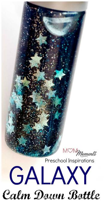 Galaxy Calm Down Glitter Bottle