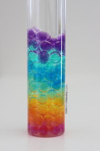 Rainbow Water Bead Sensory Bottle