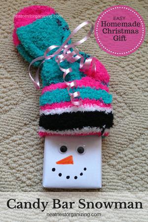 Snowman Candy Bar Favor