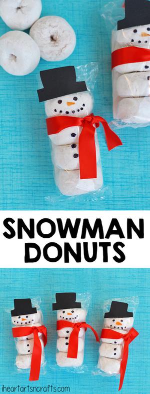 Snowman Donuts