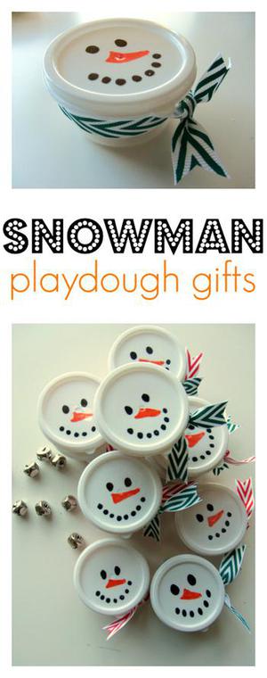 Snowman Play Doh