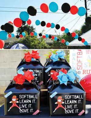 Softball Favor Boxes