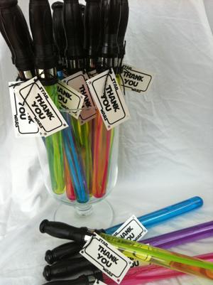 Lightsaber Bubble Wands