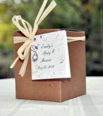 Stork Baby Shower Seed Favors