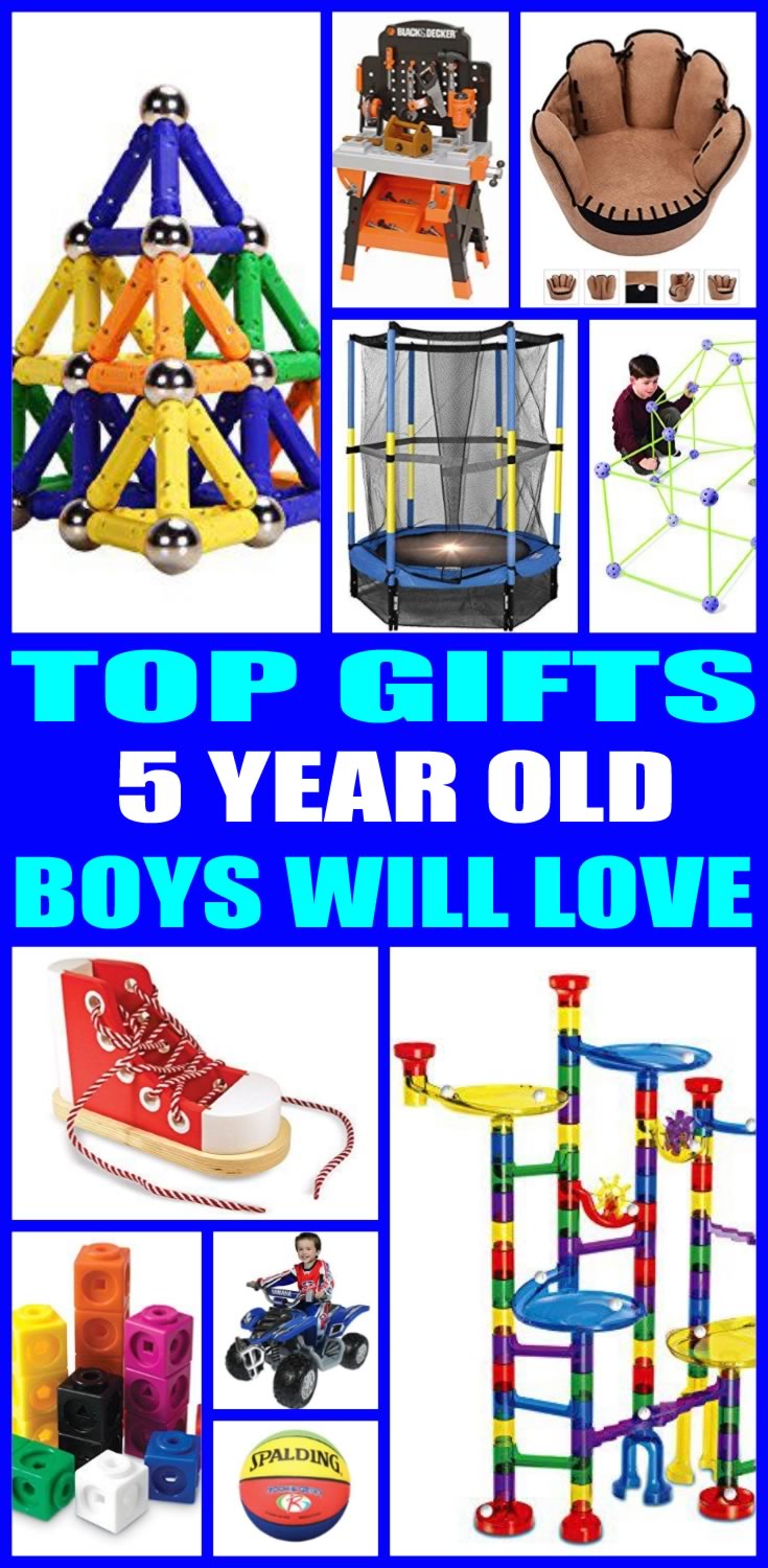 gifts for 5 year old boys