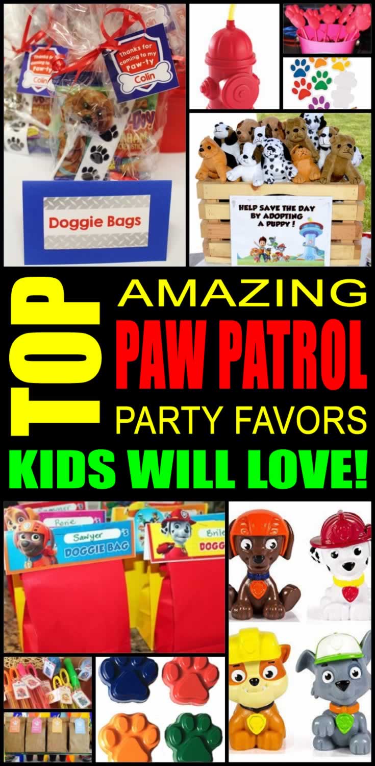 Paw Party Favors Paw Party Crayons Puppy Party Dog Party Crayon Favors  Personalized Crayon Favors Paw Birthday Party Kids Birthday Party