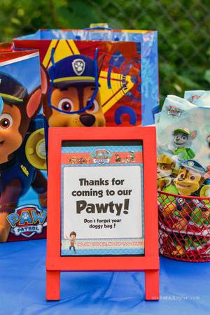 Paw Patrol Favor Bags