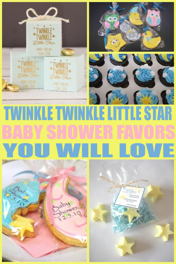 twinkle little star baby shower favors