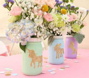 Unicorn Mason Jar