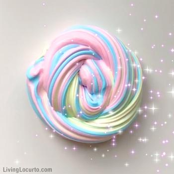 Fluffy Rainbow Unicorn Slime