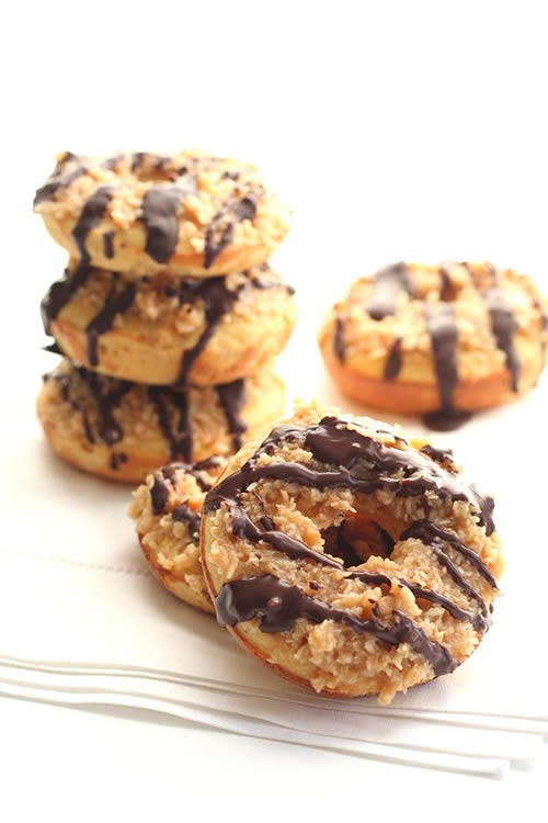 Samoa-Donuts-low carb-keto friendly recipe