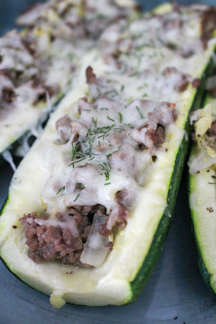 Keto Zucchini Boats - Low Carb Zucchini Boats With Ground Beef - Keto Stuffed Zucchini Recipe - Easy Keto Recipe