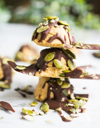 Chocolate Covered Pumpkin Fat Bombs