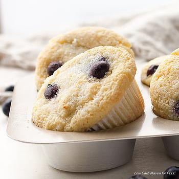 Keto Coconut Flour Blueberry Muffins