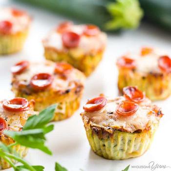 Keto Mini Pizza Muffins