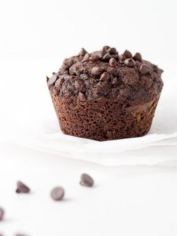 Low Carb Chocolate Zucchini Muffins