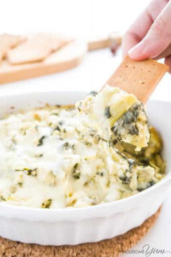 Low Carb Spinach Artichoke Dip