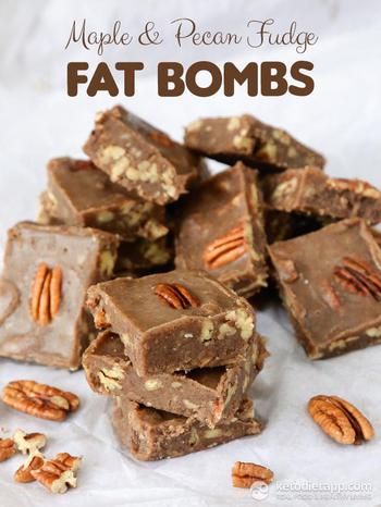 Maple And Pecan Fudge Fat Bombs