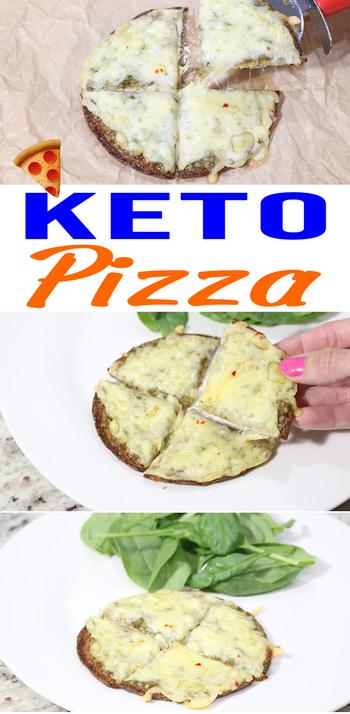 Low Carb Pizza - 3 Ingredient Keto Pizza