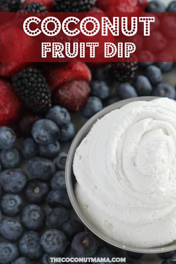 Dairy Free Low Carb Coconut Fruit Dip