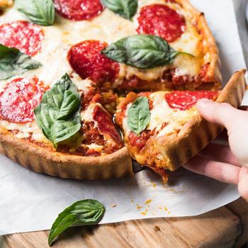 Gluten Free And Keto Deep Dish Pizza