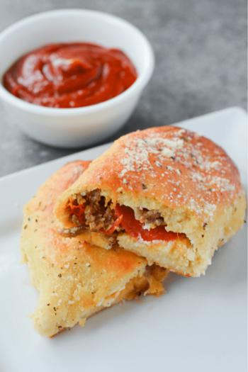 Keto Fathead Pizza Pockets _ Low Carb Pizza