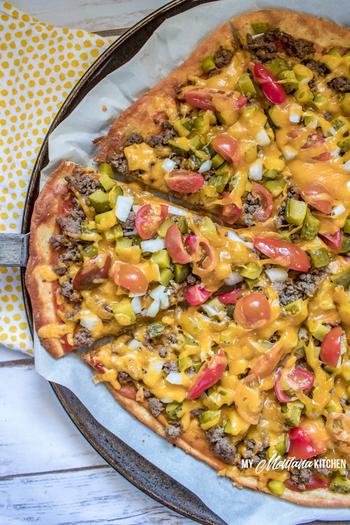 Low Carb Cheeseburger Pizza - Keto Pizza Recipe