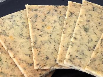 Keto Crackers Almond Lemon Dill