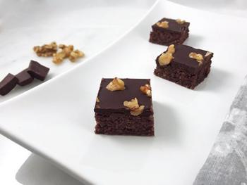 Keto Dark Chocolate Walnut Brownies