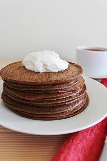 Keto Hot Cocoa Pancakes