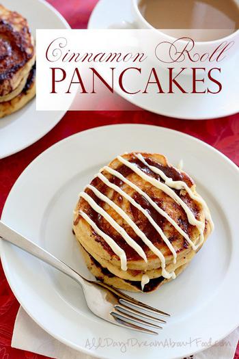 Low Carb Cinnamon Roll Pancakes