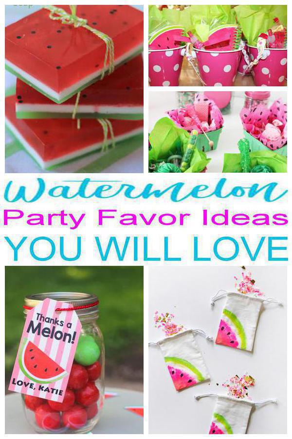 Watermelon Party Favor Ideas