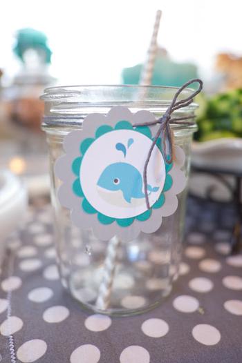 Whale Mason Jars