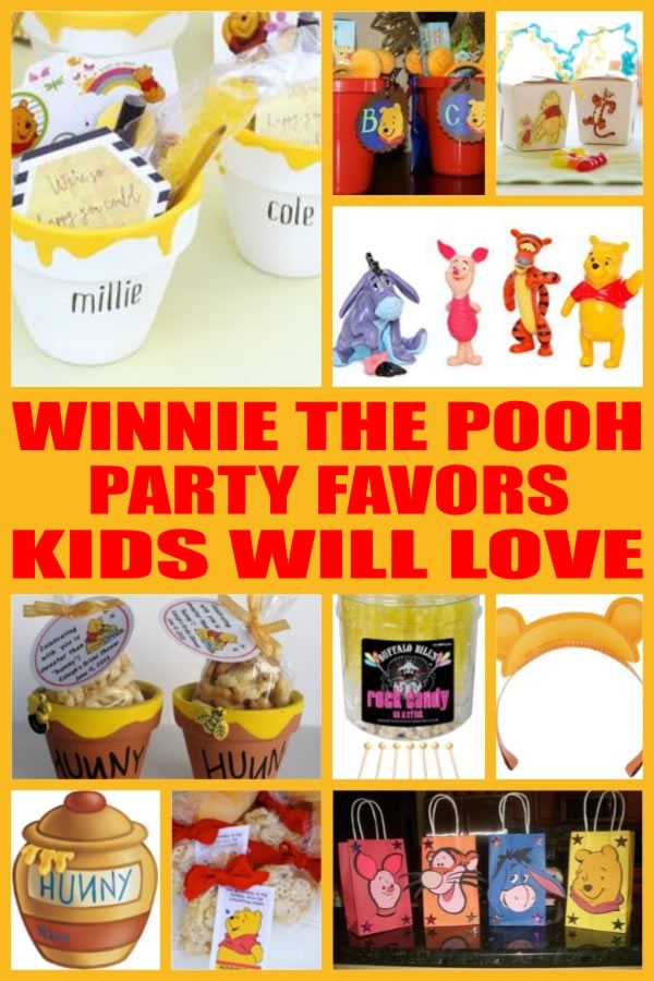 6x Winnie The Pooh Lolly Loot Bag Box Party Supplies Bunting Cake Cupcake  Robin  eBay