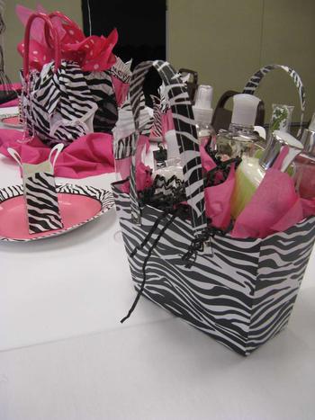 Zebra Baby Shower Favor Goodie Bag