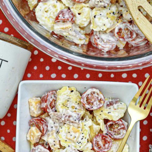 Bacon Cheddar Ranch Tortellini Salad