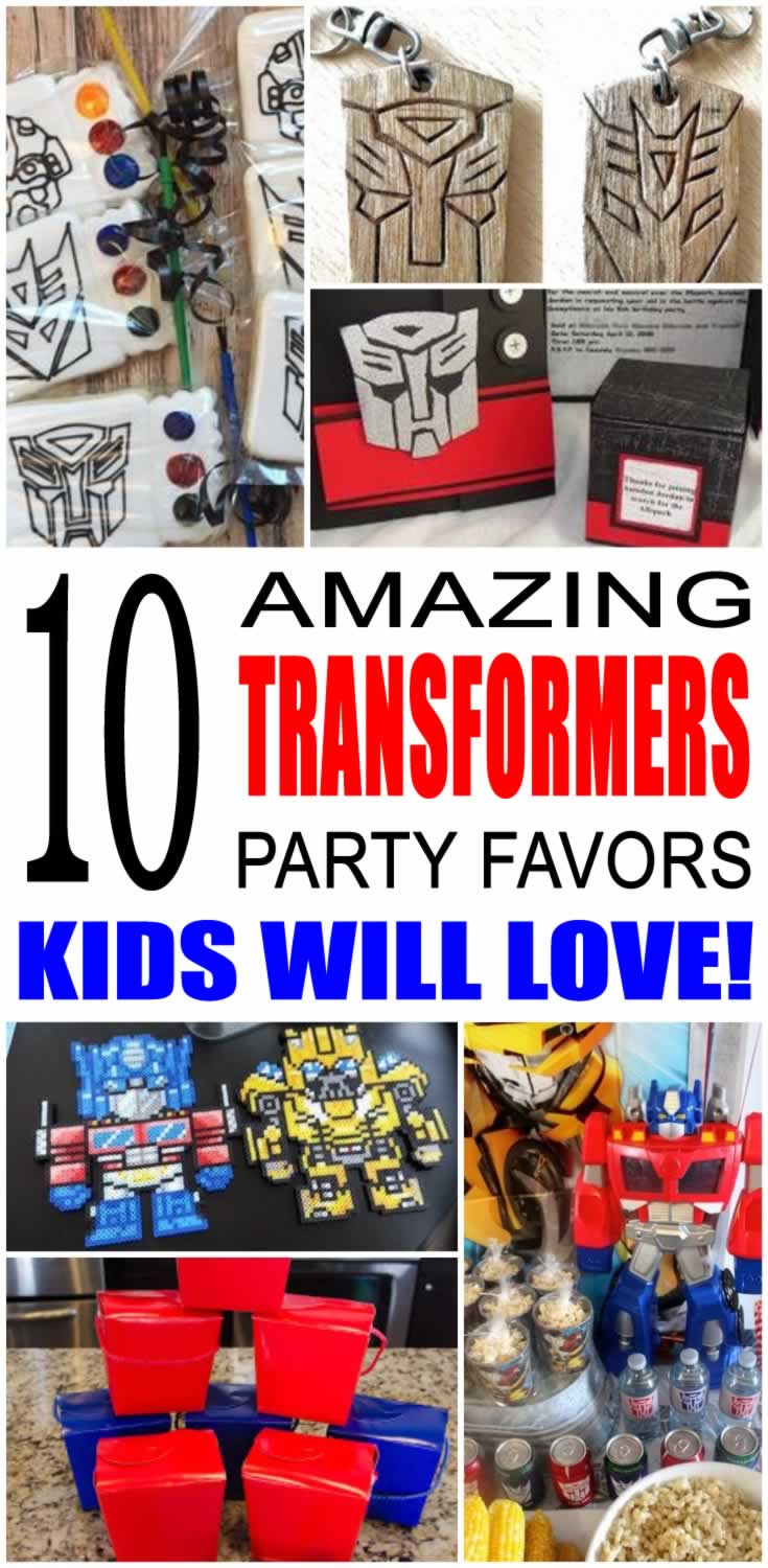 Transformers Birthday Party Favor Goody Gift Candy Treat Loot Birthday Bags NEW! 