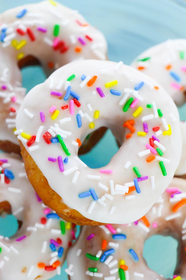 Vanilla Glazed Biscuit Donuts